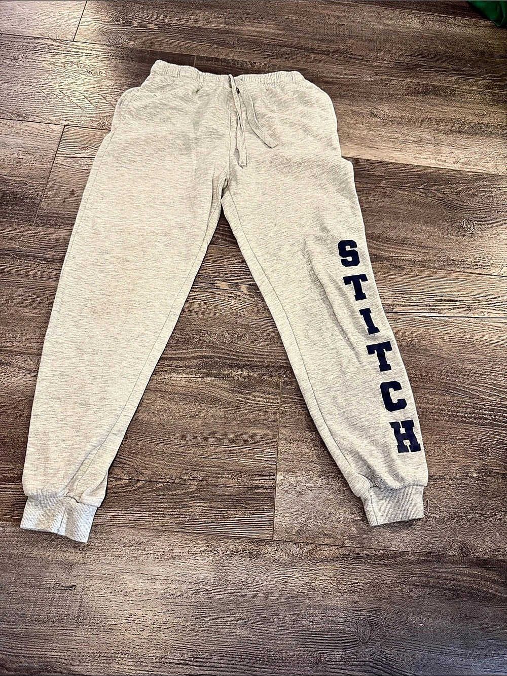 Disney Gray Stitch Graphic Jogger Sweatpants